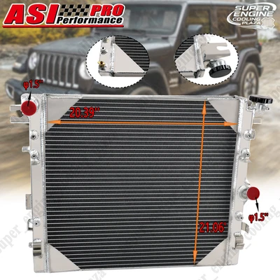 3 Rows Aluminum Radiator For 2007-2015 Jeep Wrangler JK 3.6L 3.8L 2010 2009 - Изображение 1 из 4