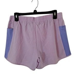 NWT Lands' End Athletic Side Pocket Active Shorts Lilac Thistle Girls Size XL - Picture 1 of 9