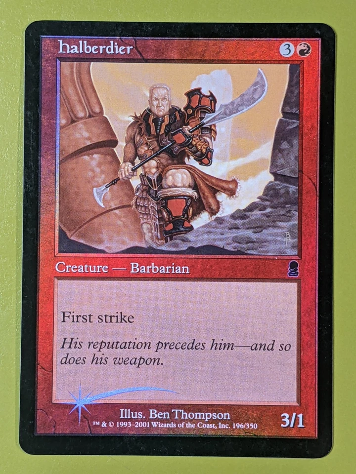 FOIL Halberdier x1 Odyssey 1x Magic the Gathering MTG - Image 1 of 1