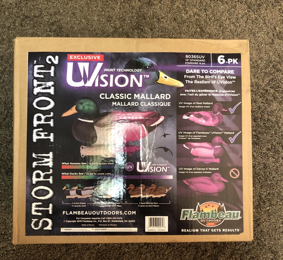 STORM FRONT 2 UVISION CLASSICA MALLARD 6 PACK, NEW - Image 1 of 1