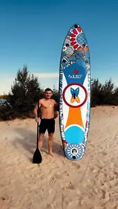 Aisunss new stand up paddle board sup board inflatable surfboard 11ft - Picture 1 of 4