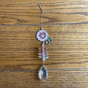 Pink Flower Prism Suncatcher - Picture 1 of 2