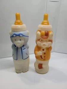 Biberon vintage Evenflo in plastica con orso 8 oz - Foto 1 di 2