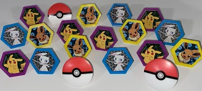 NUEVO Lote de 19 Anillos para Pasteles Pokémon, Decoración para Cupcakes Fiesta de Cumpleaños Foto 1 de 4