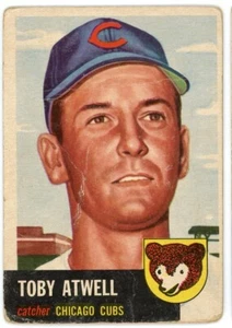 1953 Topps Toby Atwell #23 - Chicago Cubs - Picture 1 of 2