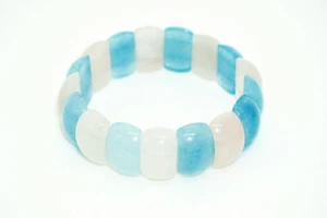 Edelsteinarmband aus Rosenquarz und Aquamarin - Bild 1 von 3