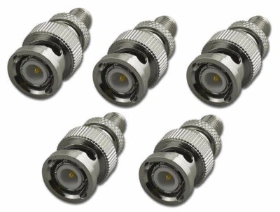 5 Pack Lot - SMA Female to BNC Male RF Coax Coaxial Adapter Converter Connector - Image 1 of 2