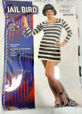 Jail Bird Plus Size Costume Full Figure Fits Up To Size 22 Forum Novelties - Image 1 of 4