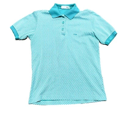 Vintage Fila 100% Cotton Short Sleeve Polo Shirt Top Women's Size 8 Green White - Image 1 of 4