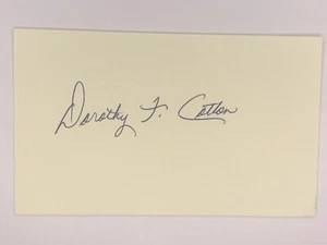 Dorothy F. Cotton Signed 3x5  American civil rights activist - Picture 1 of 1