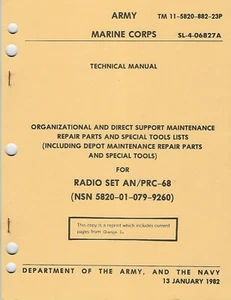 Historical book for Radio Set AN/PRC-68, Repair Parts - Picture 1 of 1