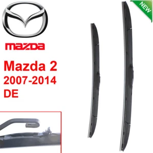 Pair Front Wndshield Windscreen Wiper blades for Mazda 2 DE 2007-2014 - Picture 1 of 3