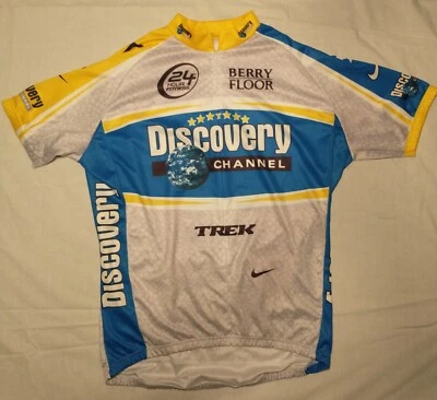 VTG NIKE 2005 Discovery Channel Pro Cycling Team Jersey Lance Armstrong Size XL - Image 1 of 2