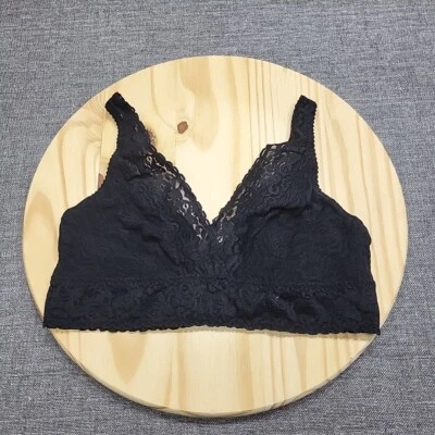Bralette de encaje inalámbrico sin cables Felina para mujer talla X-grande negro Foto 1 de 4