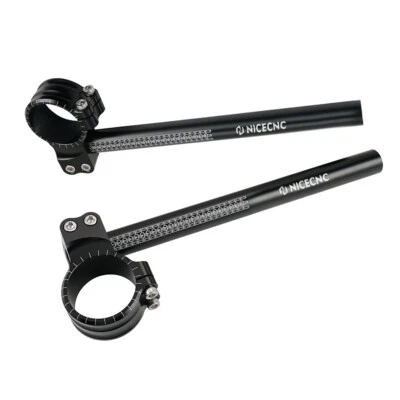 Clip-on Handlebars For 50mm Forks Fits Honda CBR1000RR Suzuki GSXR1000 2004-2018 - Image 1 of 4