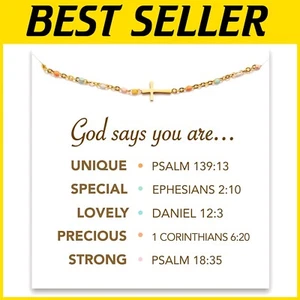 Personalized Christian Bracelet - Perfect for Baptism, Confirmation & More - Picture 1 of 10
