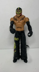 Figura de lucha libre RARA Rey Mysterio Mattel Basic Series 9 2010 negra/amarilla - Imagen 1 de 5