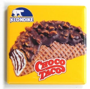 Taco Ice Cream Sign FRIDGE MAGNET - Picture 1 of 3