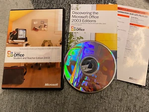 Microsoft Office Student and Teacher Edition 2003 w/Product Key - Afbeelding 1 van 1
