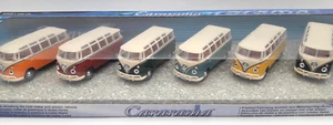 VW Volkswagen Bus 1/72 Set of 6 Cararama (2002) Hongwell Toys - Picture 1 of 10