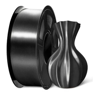 Sunlu Black PLA+ SILK 3D Printer Filament SILK 1KG 1.75mm No Bubble +/-0.02mm - Picture 1 of 8