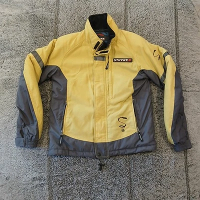 Vintage 90s Stryke by Spyder Ski Jacket Kids Size 16 Yellow Gray Snowboarding - Image 1 of 4
