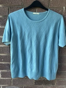 Ladies Top - Size 22 - Marks & Spencer - Sea Green - Wool Style - Picture 1 of 4