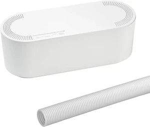Small White Cable Management Box and White Cable Tube Bundle … - Afbeelding 1 van 7
