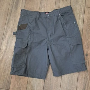NUEVO Wrangler Ropa de Trabajo Ranger Pantalones Cortos Talla 40 Hombre Gris Grafito Ripstop Carga Trabajo - Imagen 1 de 9