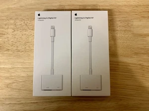 (x2) Brand New Apple Lightning to Digital AV Adapter MD826AM/A Model A1438 - Picture 1 of 6
