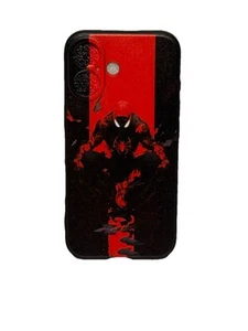 Case for iPhone 16 Spiderman Black Soft Silicone Cover Red - Picture 1 of 3