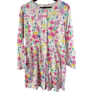 Vintage 90’s Floral Garden St Eve Shorts Romper XL Women’s Cute - Picture 1 of 5