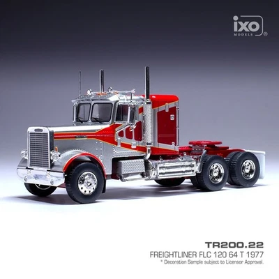 IXO MODEL TRUCKS FREIGHTLINER FLC 120 64T 1977 SILVER/RED 1-43 SCALE TR200 — 第 1/2 张图片
