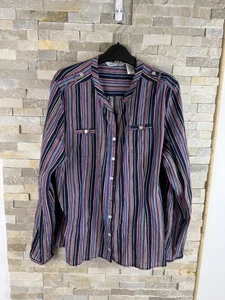 Orvis women’s size XL purple striped shirt blouse top - Picture 1 of 6