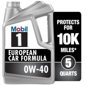 Mobil 1 120760 Synthetic Motor Oil 0W-40, 5 Quart - Picture 1 of 8