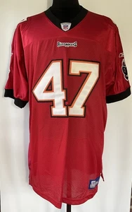 Vintage Reebok Tampa Bay Buccaneers John Lynch #47 Stitched Jersey Size 54 - Picture 1 of 9