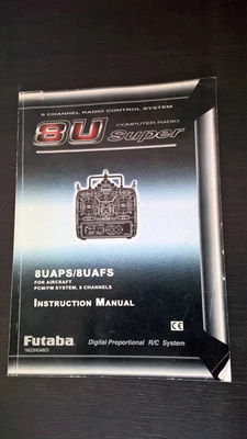 8UAPS 8UAFS FUTABA TRANSMITTER GENUINE ORIGINAL MANUAL instructions handset 8U - Image 1 of 2