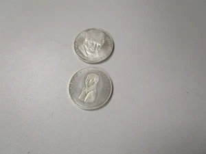 BRD 2 Silbermünzen 5 Mark 1977 G+J "Gauss + Kleist" - Bild 1 von 2