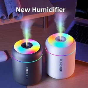 Mini USB Air Humidifier 180ml Aroma Diffuser Essential Oil Mist Maker LED Light - Picture 1 of 9