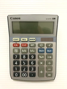 Canon Calculator LS-121TS Solar Cell 12 Digit Desktop Business Tax Calculations - Picture 1 of 6