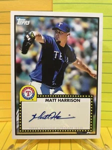 2011 Topps Lineage 1952 Autograph Matt Harrison Texas Rangers - Picture 1 of 2
