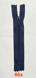 66x Ucan 5" Nylon Closed Zippers, Navy Blue #3 - Picture 1 of 3