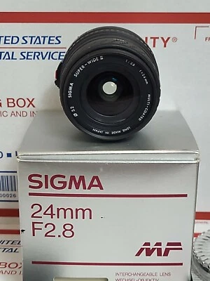Sigma 24mm/f2.8 Macro MF Lens for Olympus, In Box, Canon Adapter - Image 1 of 4