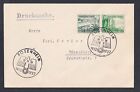 GERMANY 1937 SHIPS SE-TENANT ISSUES ON COVER ROSENHEIM SPECIAL CANCEL