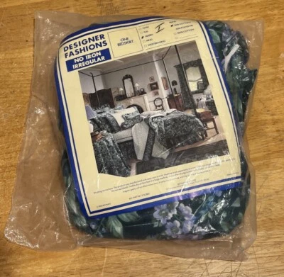 De Colección Laura Ashley Bramble Berry Falda Cama Queen Verde Floral Nueva Irregular Foto 1 de 4