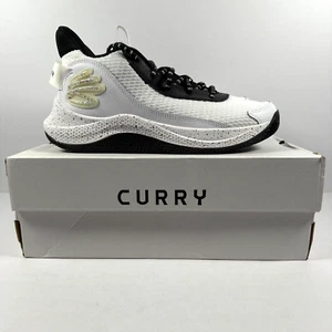 Under Armour Curry 3Z7 Shoes Mens Size 10 White Black Basketball 3026622-101 - Picture 1 of 10