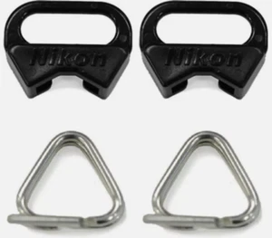 Nikon Triangular Strap Lug Rings Set for Camera F3 HP FM2 F100 Z9 D780 D850 F/S - Picture 1 of 9