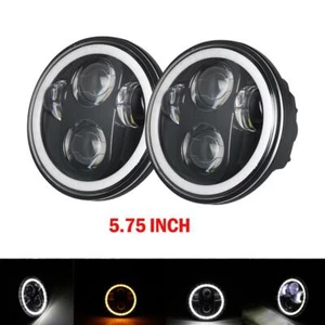 2PCS 5.75'' 5 3/4" Inch LED Headlight Lamp Hi-Lo Beam for CVO Convertible Custom - Picture 1 of 12