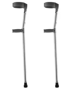 Adjustable Lightweight Aluminium Adult Elbow Double Crutch Crutches Walking M10 - Picture 1 of 7