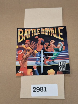 Battle Royale - Turbo Grafx - Manual Only **NO GAME! - Image 1 of 4